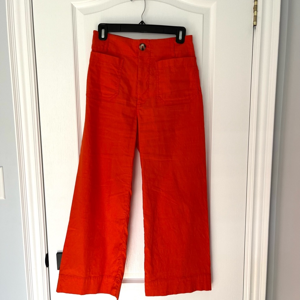 The Colette Magic Fabric Crop Wide-Leg Pants by Maeve from Anthropologie